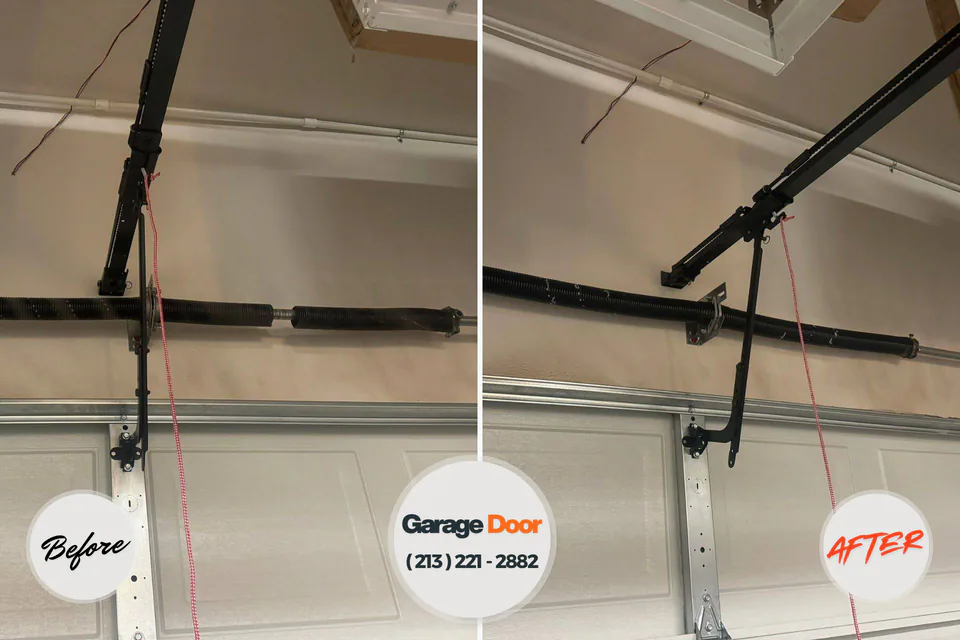 Before and after: garage door company Howey-in-the-Hills, FL